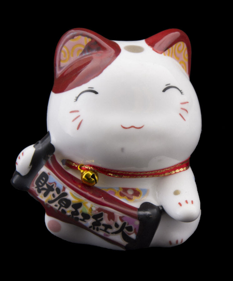 Tirelire Chat Japonais Maneki-Neko en Céramique