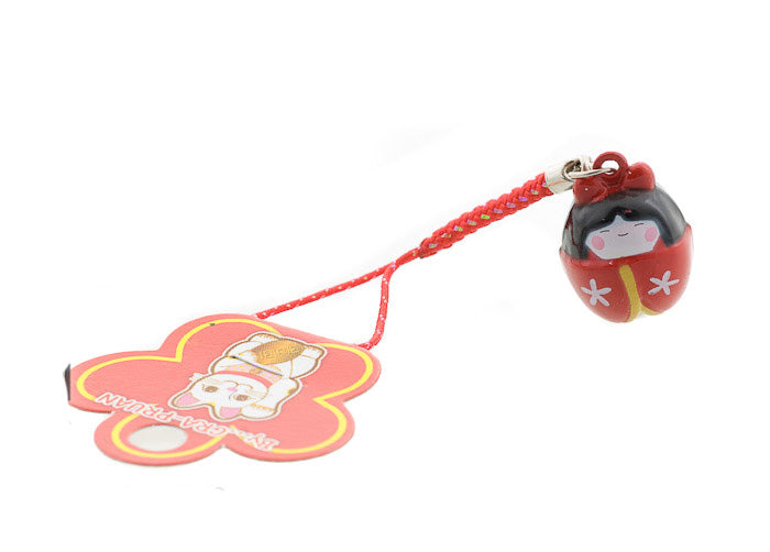 Charm Kokeshi Rouge – Générosité et Sincérité, Porte-Bonheur Japonais