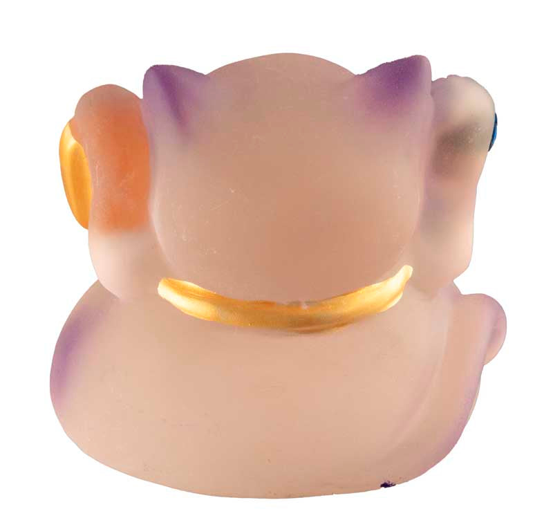 Chat Chanceux Maneki-Neko Violet en Résine Polycristalline – Figurine Décorative Kawaii