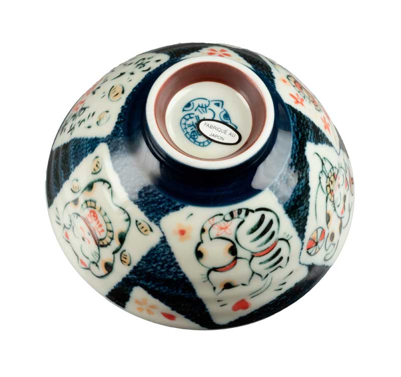 Bol Japonais Maneki Neko en Céramique – Fabriqué au Japon