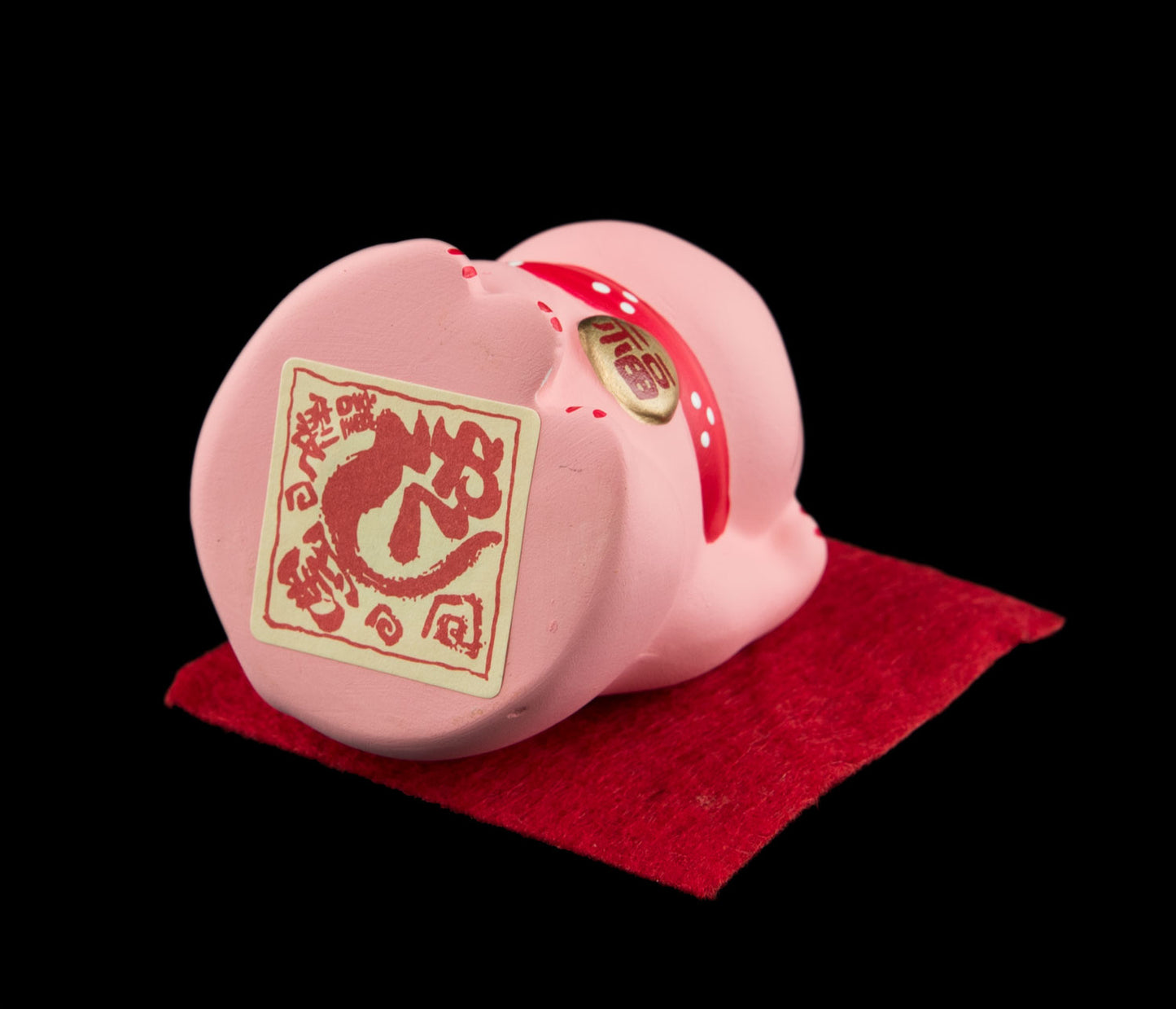 Statuette Chat Japonais Rose – Maneki-neko Bonheur Kawaii 5 cm