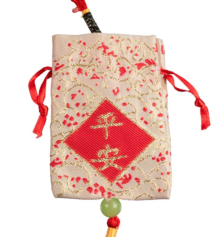 Omamori Japonais Rouge – Talisman Porte-Bonheur Traditionnel