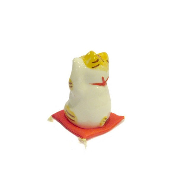 Figurine Chat Japonais Maneki-neko Bobtail Blanc de Collection – Série Limitée 7,5 cm