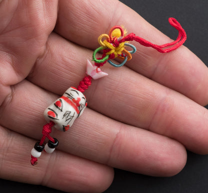 Charm Maneki Neko Rose – Bijou de Sac Porte-Bonheur Japonais
