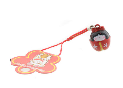 Charm Kokeshi Rouge – Générosité et Sincérité, Porte-Bonheur Japonais