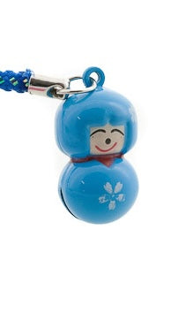 Charm Kokeshi Bleu – Générosité et Sincérité, Porte-Bonheur Japonais
