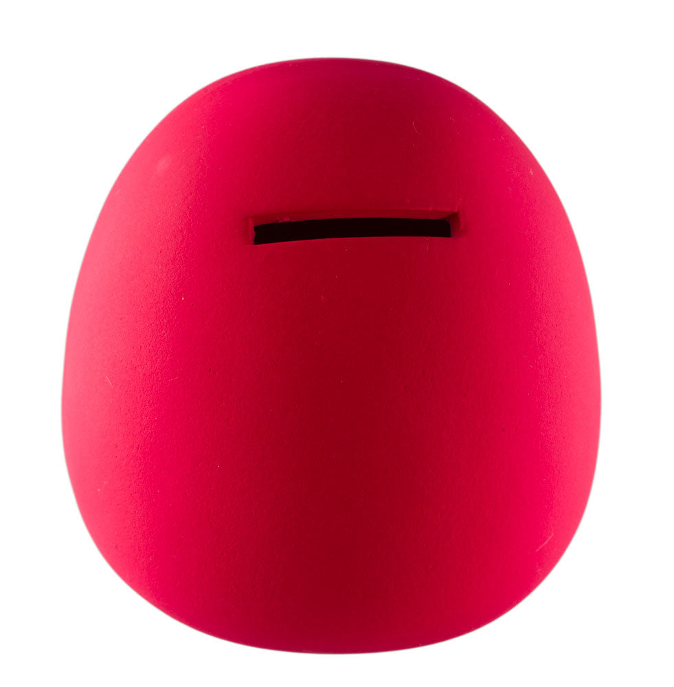 Tirelire Daruma Rouge Kawaii Japonaise en Céramique