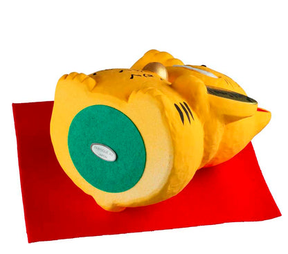 Tirelire Chat Japonais Maneki-Neko Jaune en Céramique