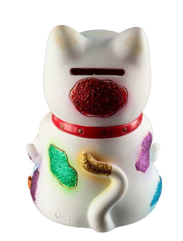 Tirelire Chat Japonais Maneki-Neko et sa Famille 12 cm