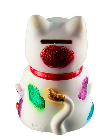 Tirelire Chat Japonais Maneki-Neko et sa Famille 12 cm