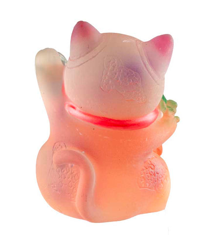 Figurine Chat Maneki-Neko et son Ananas en Résine – Décoration Kawaii 7 cm