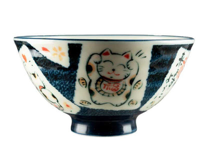 Bol Japonais Maneki Neko en Céramique – Fabriqué au Japon