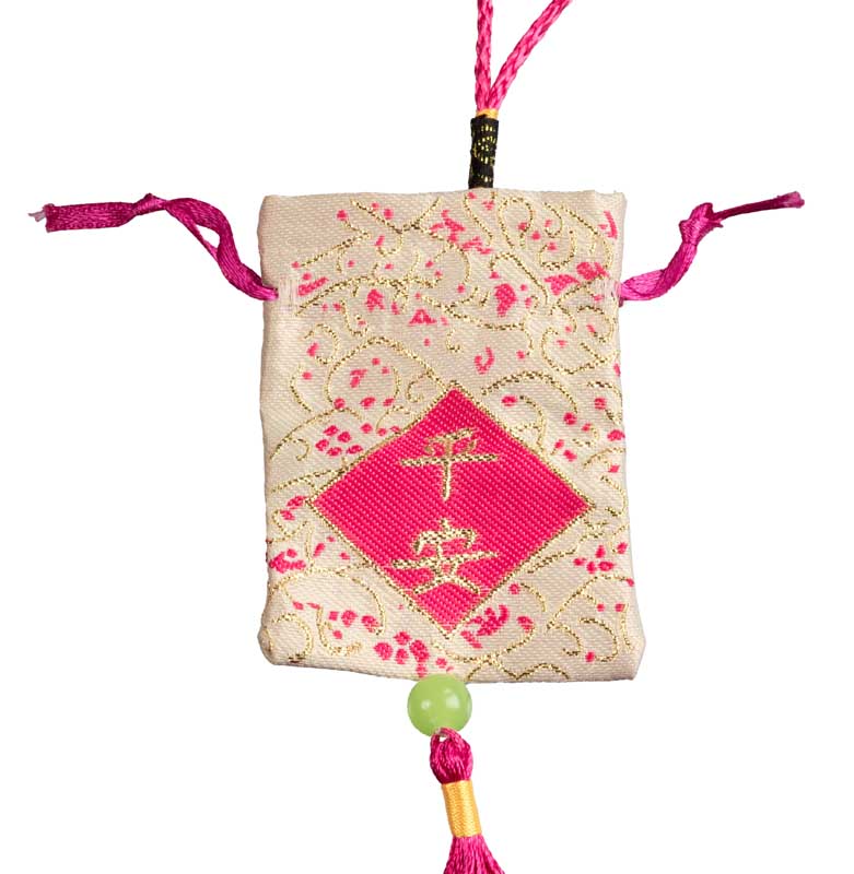 Omamori Japonais Rose Fuchsia – Talisman Porte-Bonheur Traditionnel