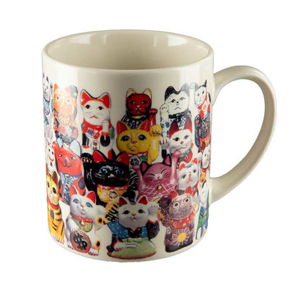 Mug Japonais Maneki Neko Lucky Cats en Céramique – Fabriqué au Japon