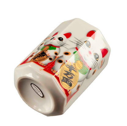 Service à Thé Japonais Maneki Neko 5 Pièces – Théière et 4 Tasses en Céramique