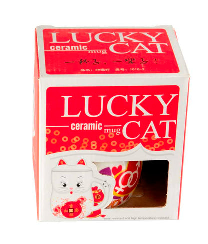 Tasse Chat Maneki Neko "I Love You" en Porcelaine avec Couvercle