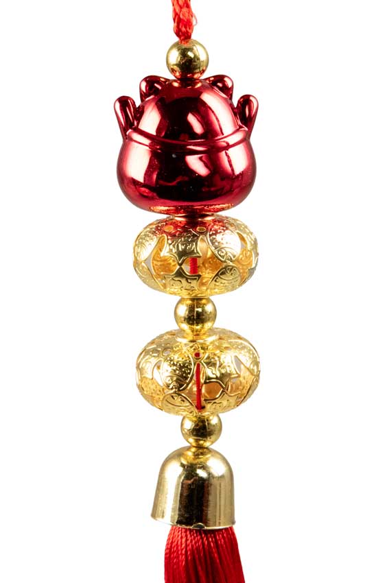 Suspension Maneki Neko Rouge – Talisman Décoratif Asiatique