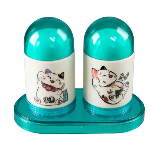 Set Salière et Poivrier Chat Maneki Neko