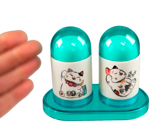 Set Salière et Poivrier Chat Maneki Neko