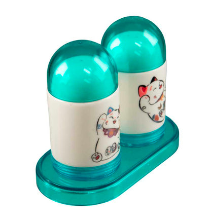 Set Salière et Poivrier Chat Maneki Neko