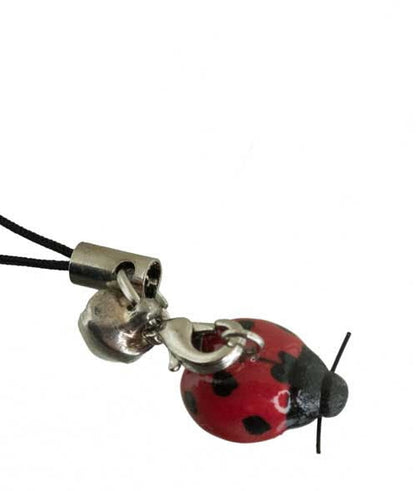 Charm Coccinelle avec Grelot – Accessoire Porte-Bonheur en Porcelaine