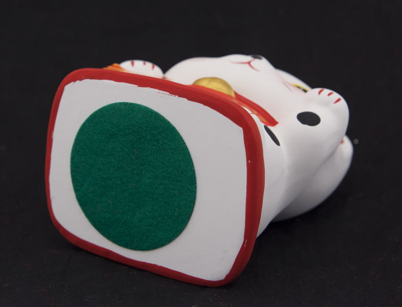 Tirelire Chat Japonais Maneki-Neko Porte-Bonheur 10,5 cm