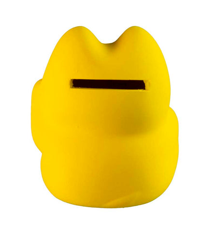 Tirelire Chat Japonais Maneki-Neko Jaune en Céramique