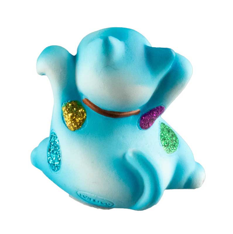 Figurine Chat Maneki Neko Bleu 5 cm – Talisman Décoratif Japonais