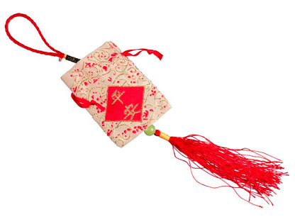 Omamori Japonais Rouge – Talisman Porte-Bonheur Traditionnel