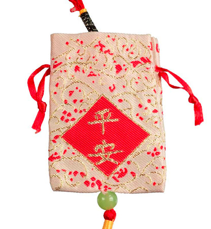 Omamori Japonais Rouge – Talisman Porte-Bonheur Traditionnel