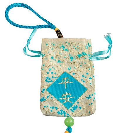 Omamori Japonais Bleu – Talisman Porte-Bonheur Traditionnel