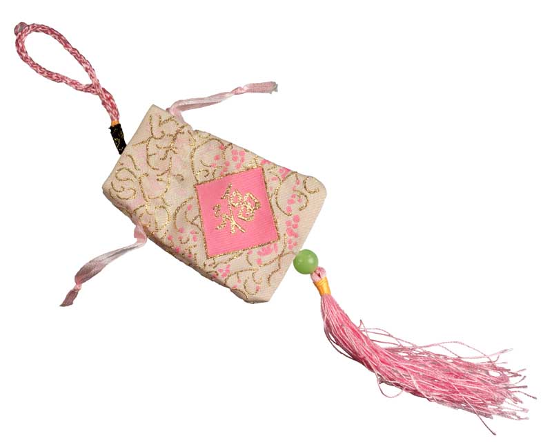 Omamori Japonais Rose – Talisman Porte-Bonheur Traditionnel