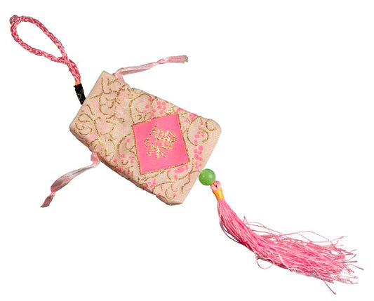 Omamori Japonais Rose – Talisman Porte-Bonheur Traditionnel