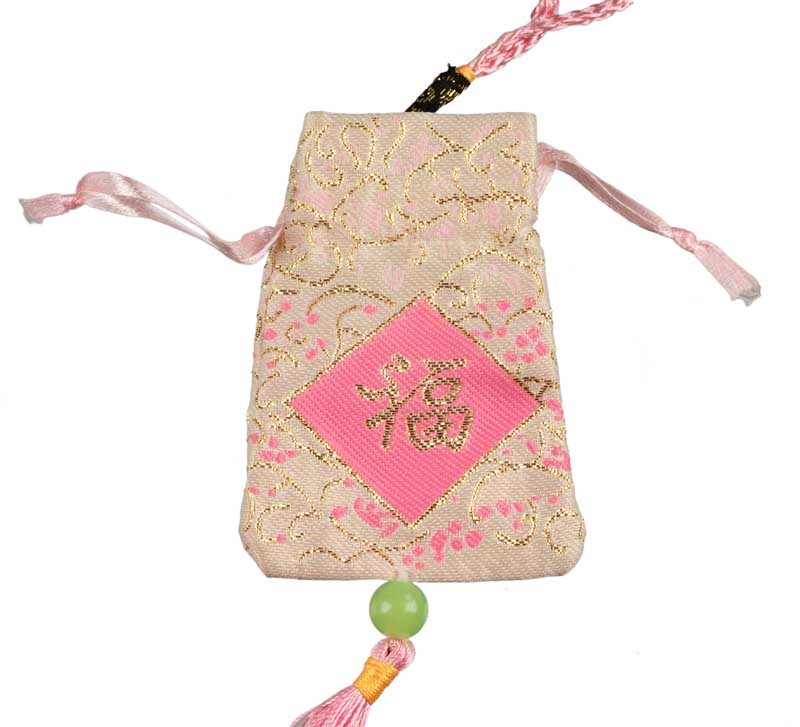 Omamori Japonais Rose – Talisman Porte-Bonheur Traditionnel