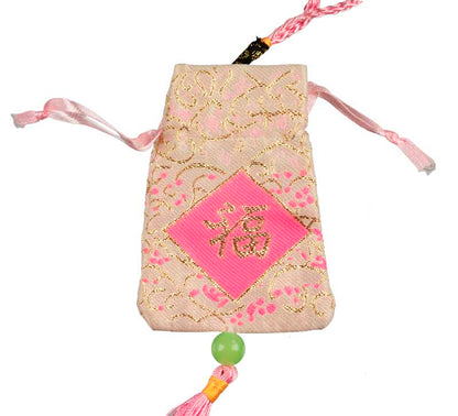 Omamori Japonais Rose – Talisman Porte-Bonheur Traditionnel