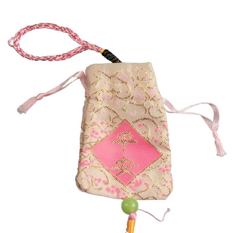 Omamori Japonais Rose – Talisman Porte-Bonheur Traditionnel