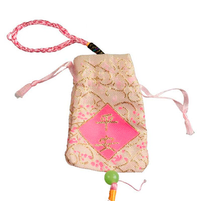 Omamori Japonais Rose – Talisman Porte-Bonheur Traditionnel