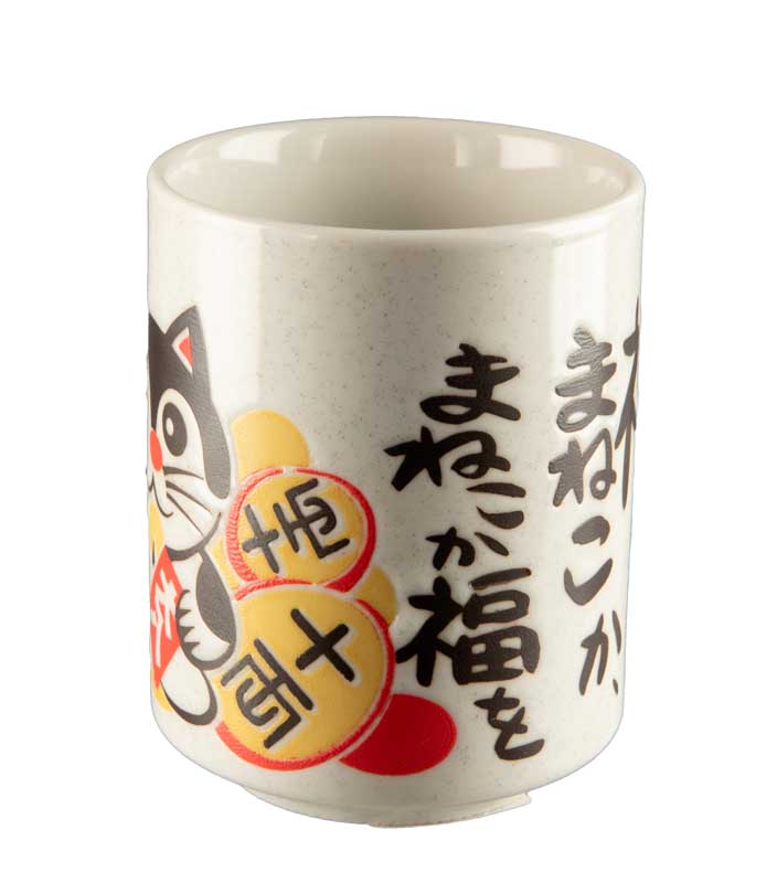 Mug Japonais Maneki Neko en Céramique – Fabriqué au Japon
