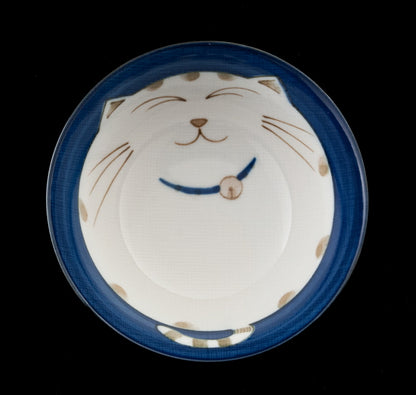 Bol à Riz Japonais Maneki Neko en Porcelaine – Fabriqué au Japon - 11,5 - 12,8 - 15 cm