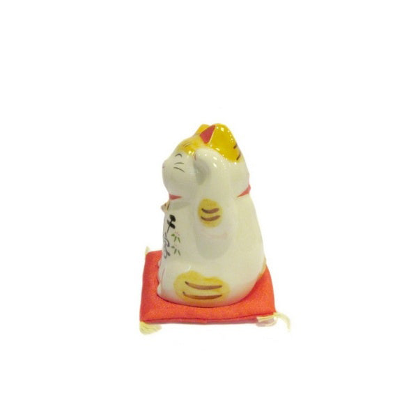 Figurine Chat Japonais Maneki-neko Bobtail Blanc de Collection – Série Limitée 7,5 cm