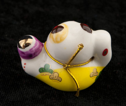 Figurine Chat Japonais Maneki Neko en Céramique – 4,9 cm