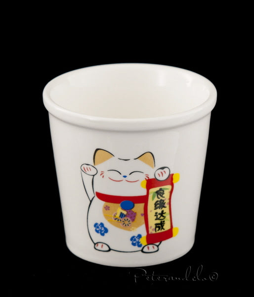 Tasse à Thé Japonaise Maneki Neko en Céramique – Qualité Supérieure