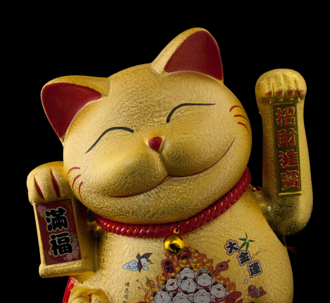 Grand Chat Japonais En Ceramique Chat Porte Bonheur Achat Chat Japonais