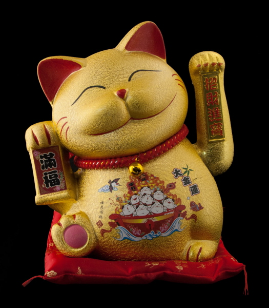 Grand Chat Japonais En Ceramique Chat Porte Bonheur Achat Chat Japonais
